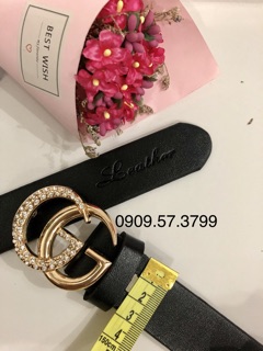 Nịt chữ G trơn G đính đá. Bản 3cm