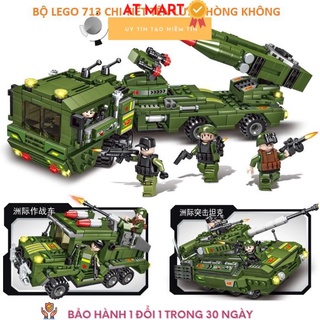[LEGO 713 CHI TIẾT] BỘ ĐỒ CHƠI XẾP HÌNH LEGO OTO TÊN LỬA PHÒNG KHÔNG 713 chi tiết