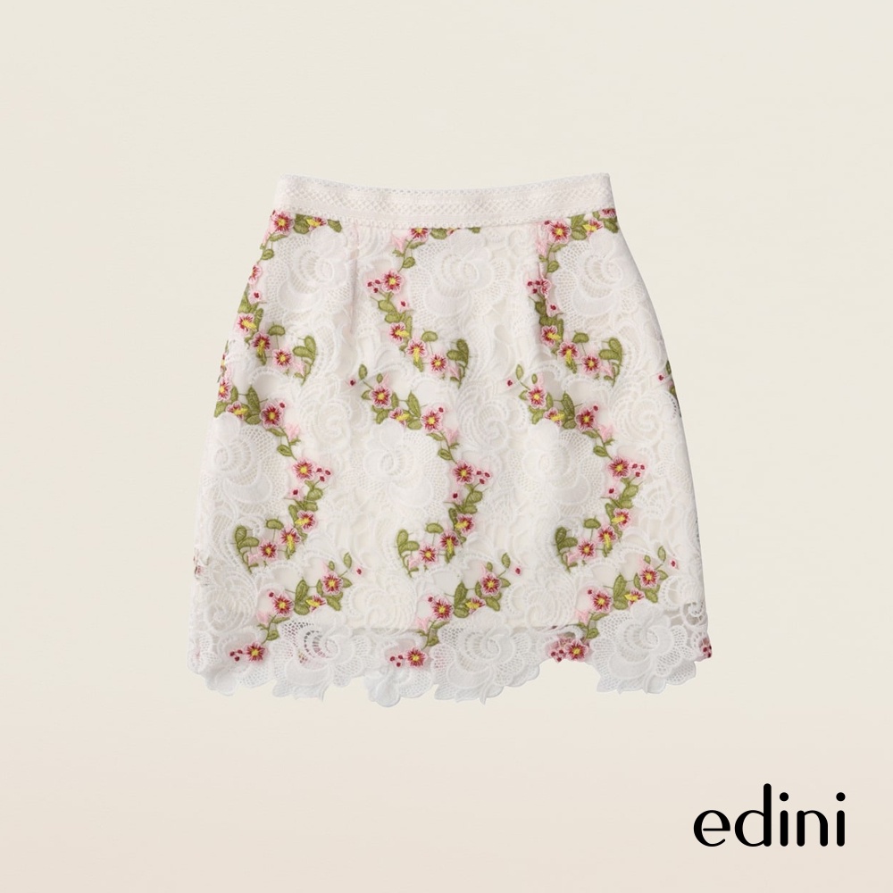 Chân Váy Mini Phối Ren EDINI - V383