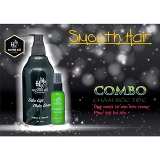 Dầu gội  thảo  dược huỳnh  đỗ ( tặng  kèm  chai xịt  dưỡng  tóc  thảo  mộc 60ml)