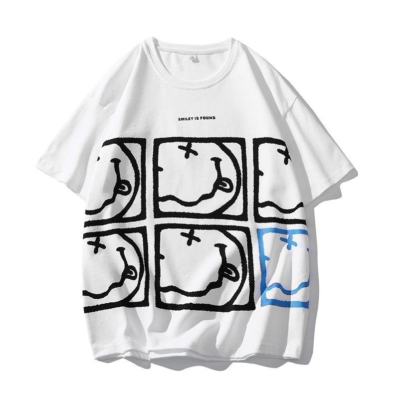 Áo Thun Tay Ngắn Cổ Tròn In Họa Tiết Thời Trang Cho Nam