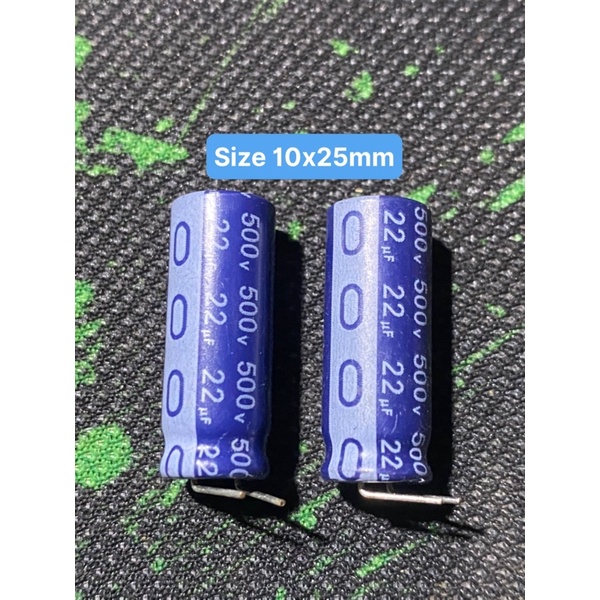 Tụ hoá 450v 500v 22uf 12,5x20mm chất lượng cao