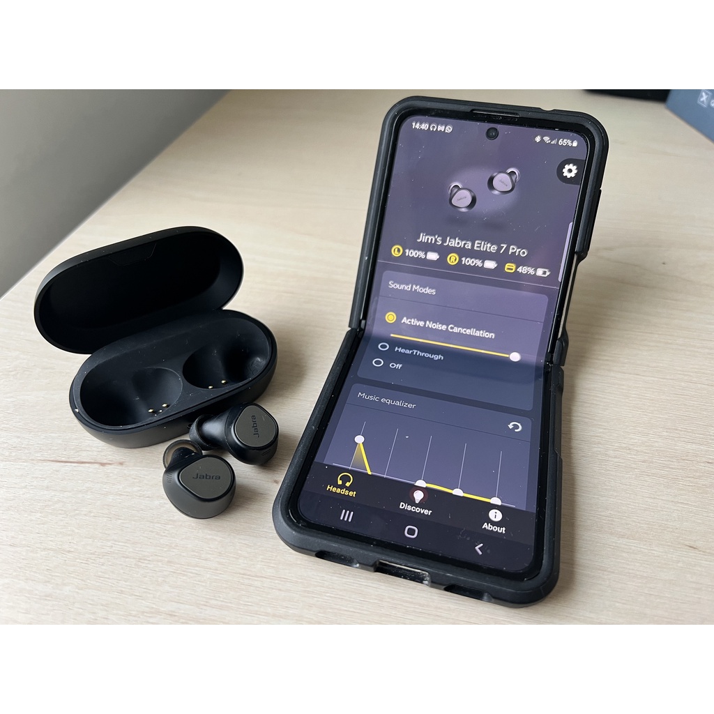 Tai Nghe True Wireless Chống Ồn Jabra Elite 7 Pro, New Seal, Pin 8h, Có App, Chính Hãng, Bảo Hành 2 Năm | Trần Du Audio