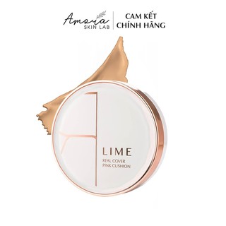 Phấn Nước Lime Real Cover Pink Cushion SPF 50+/PA+++ (20g) - Che Phủ Hoàn Hảo, Kiềm Dầu Tuyệt Đối