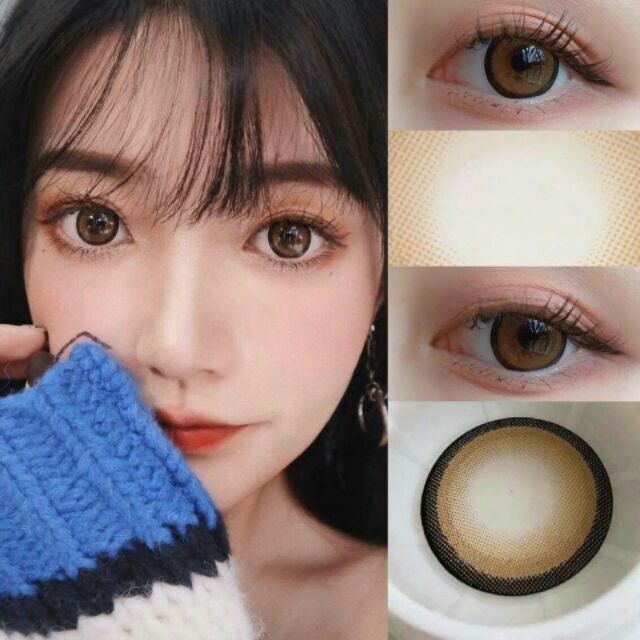 Lens mắt mèo SAKURA nâu/xám