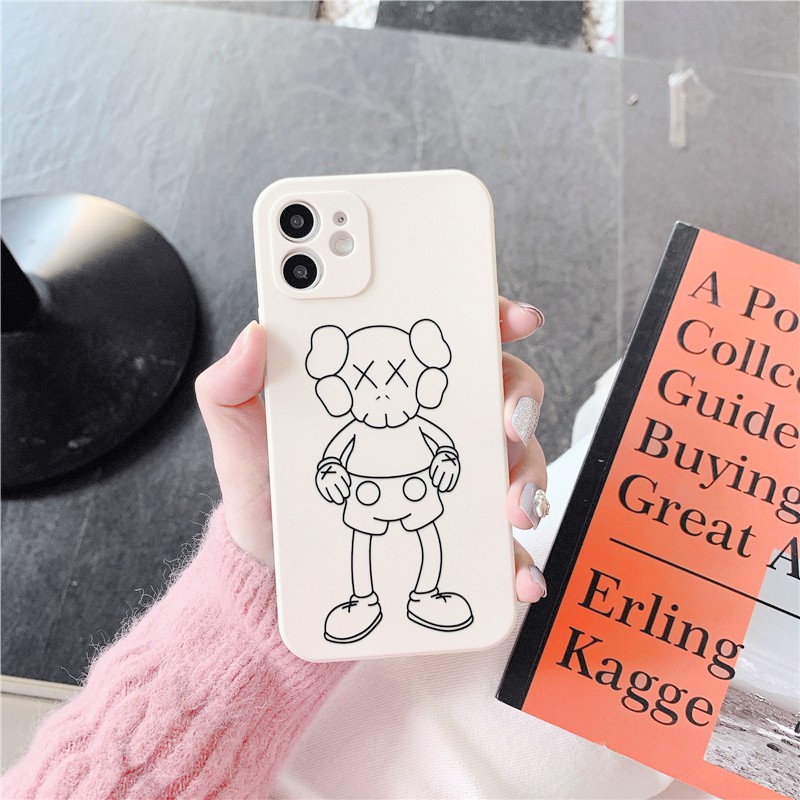 Ốp lưng iphone Kaws chân dài cạnh vuông 6/6plus/6s/6splus/7/7plus/8/8plus/x/xr/xs/11/12/13/pro/max/plus/promax