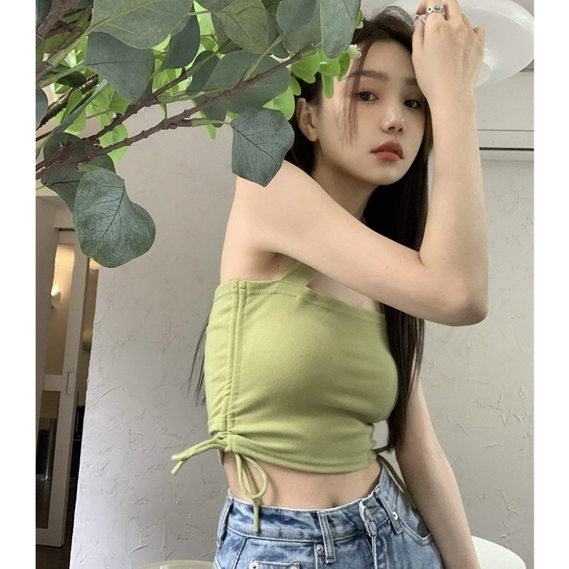 Áo Hai Dây Cột Dây Thời Trang Mùa Hè Quyến Rũ Cho Nữ