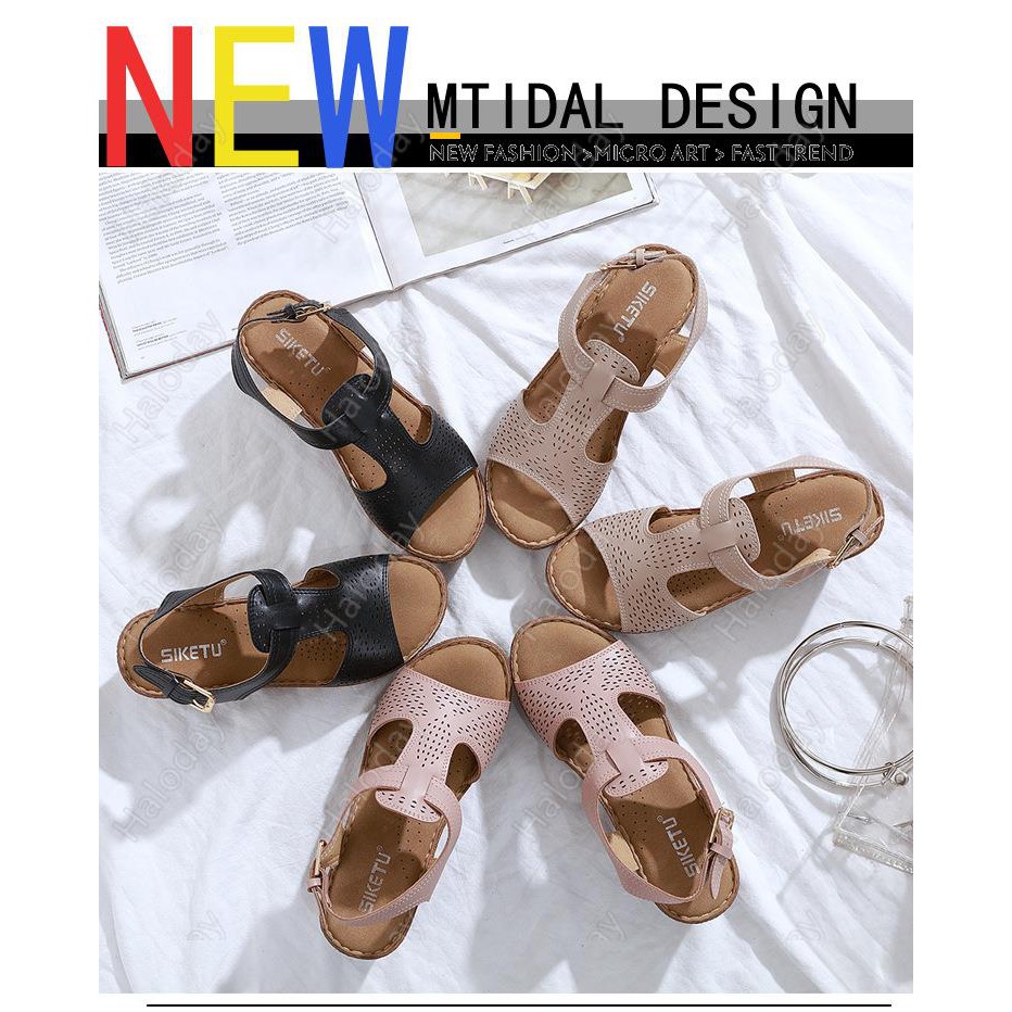 Áo kiểu cỡ lớn Size 36-42 thời trang trẻ trung✨Giày sandal quai chéo siêu nhẹ phong cách châu Âu 2021