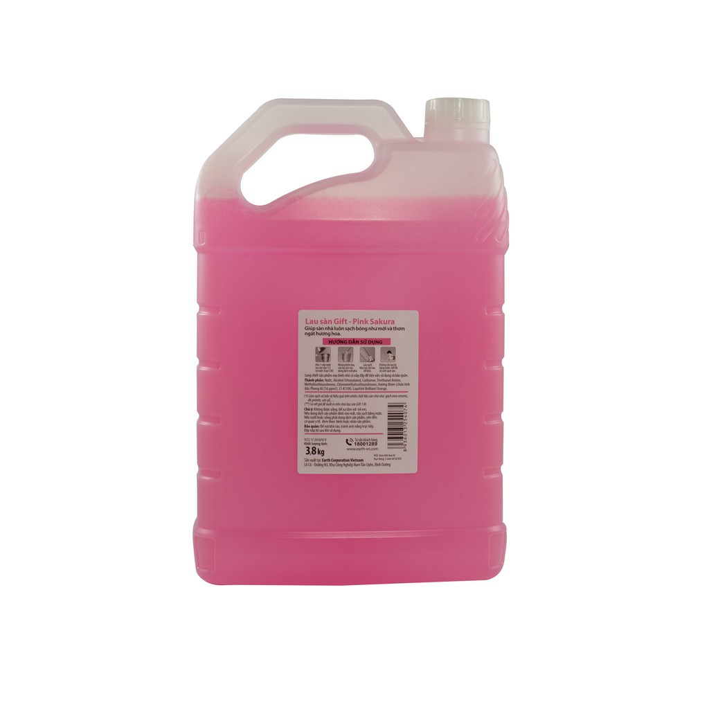 Nước Lau Sàn Gift Hương Pink Sakura 3.8kg