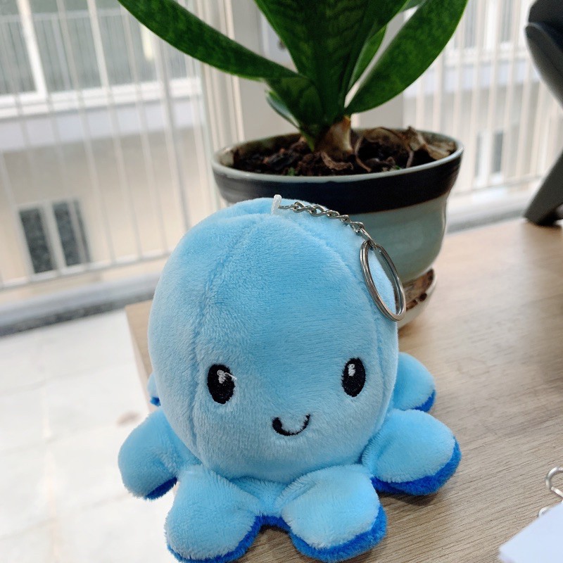 🌸sẵn🌸 móc khóa bạch tuộc cảm xúc 2 mặt 12cm