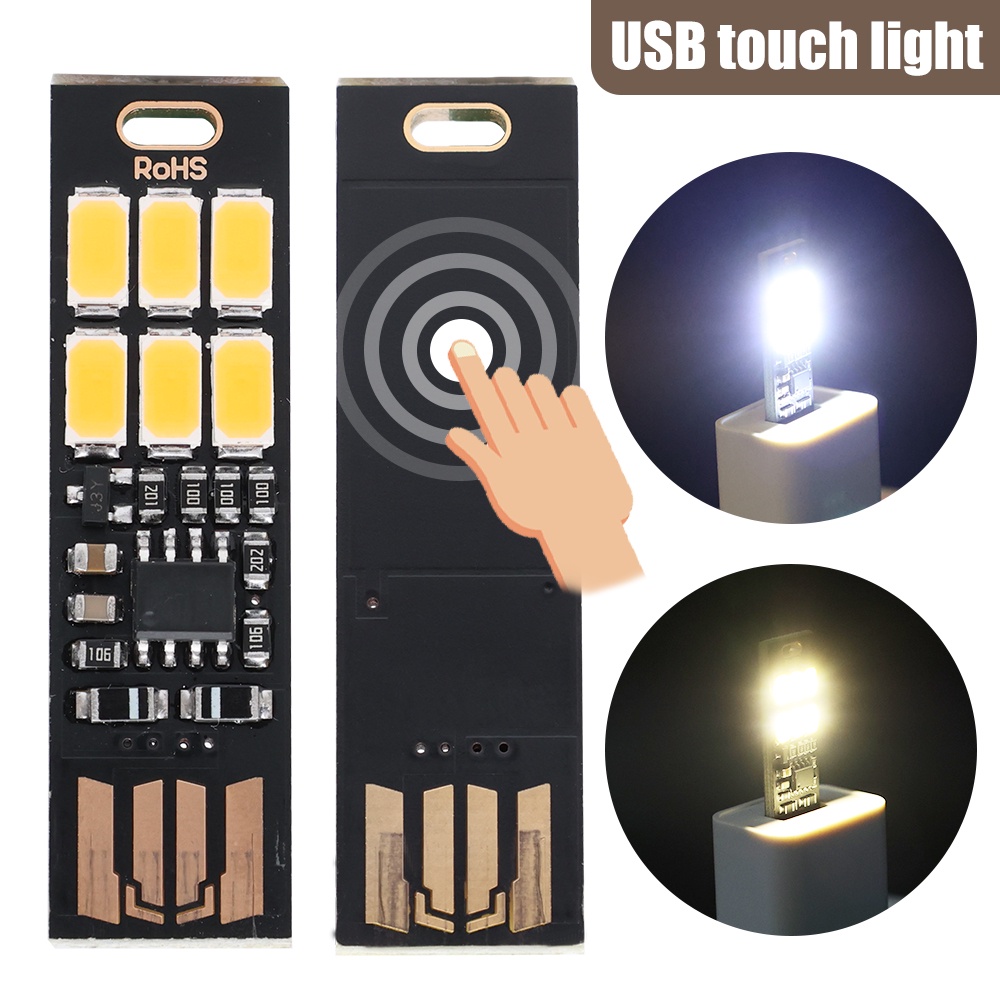 Đèn LED USB mini siêu mỏng 2 chế độ tiện dụng