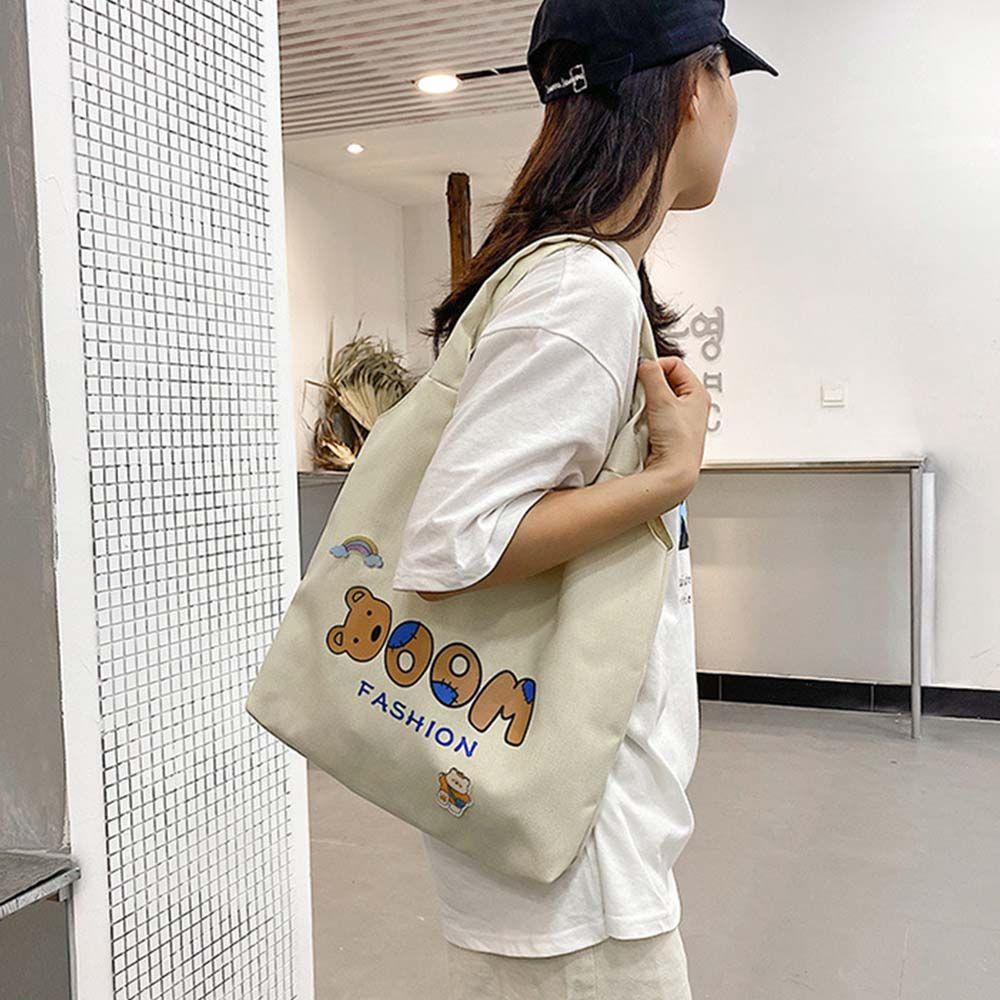 Túi Xách Vải Canvas 26Eddie Họa Tiết Hoạt Hình Đựng Tiền Xu / Điện Thoại Cho Nữ