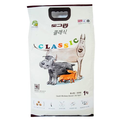 [1kg] 🧧[SALE TẾT] 🧧 THỨC ĂN HẠT CHO CHÓ DOG CLASSIC (NK HÀN QUỐC)