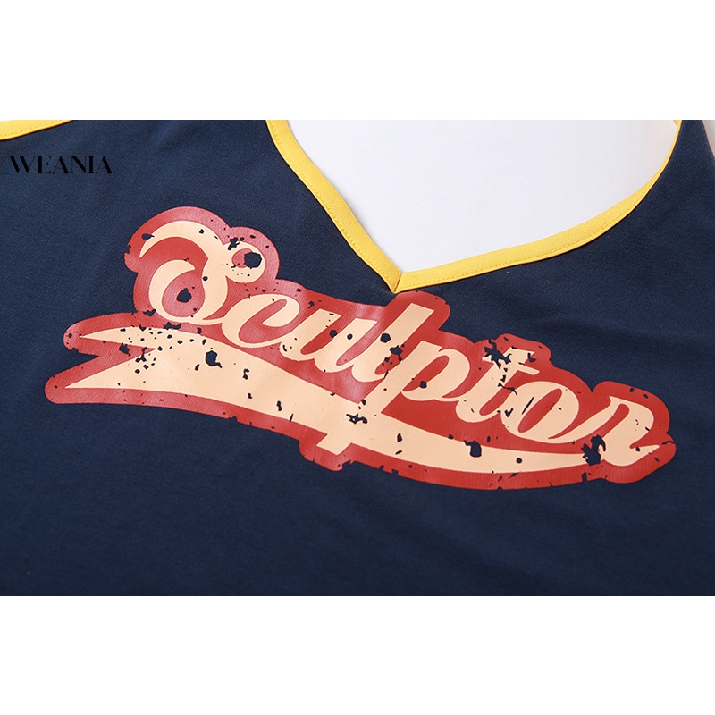 Áo Croptop Hai Dây In Họa Tiết Phong Cách Hàn Quốc