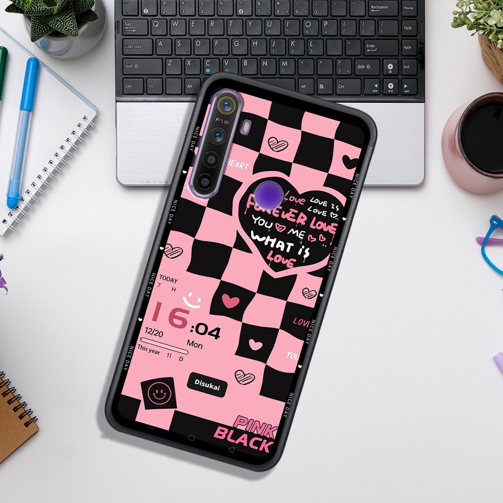 Ốp Lưng OPPO REALME 3 - REALME 3 PRO - REALME 5/5i/5s/6i - REALME 5 PRO  , In Hình &quot;Black Heart&quot; Phong Cách Đẹp.