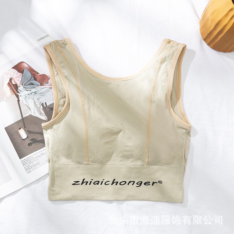 Áo bra, áo tập gym yoga chất liệu cotton thấm hút mồ hôi thời trang nữ phong cách thể thao năng động có mút nâng ngực