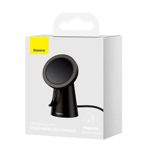 Đế sạc không dây Baseus Simple Magnetic Stand Wireless Charger 15W