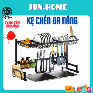 Kệ Chén Đa Năng, Giá Để Bát Đũa Tiện Lợi INOX Cao Cấp Jun.Home