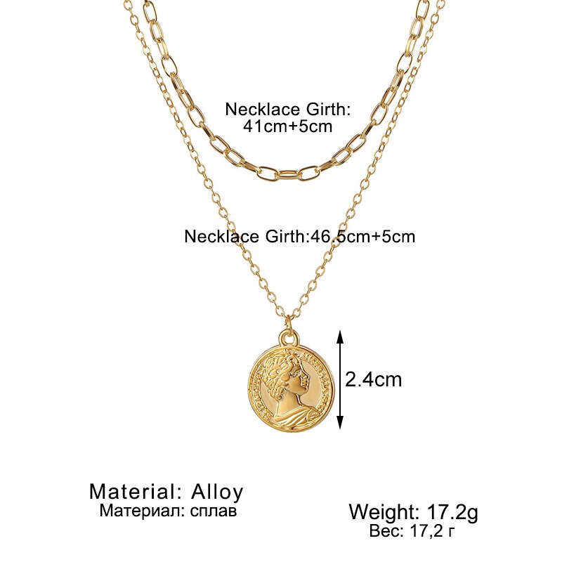 Dây Chuyền Nhiều Lớp Mặt Hình Độc Đáo Cho Nữ | BigBuy360 - bigbuy360.vn