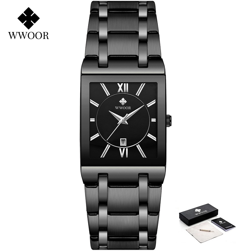 Đồng Hồ Đeo Tay Chống Nước WWOOR Masculino-8858 Bằng Thép Không Gỉ Sang Trọng Dành Cho Nam