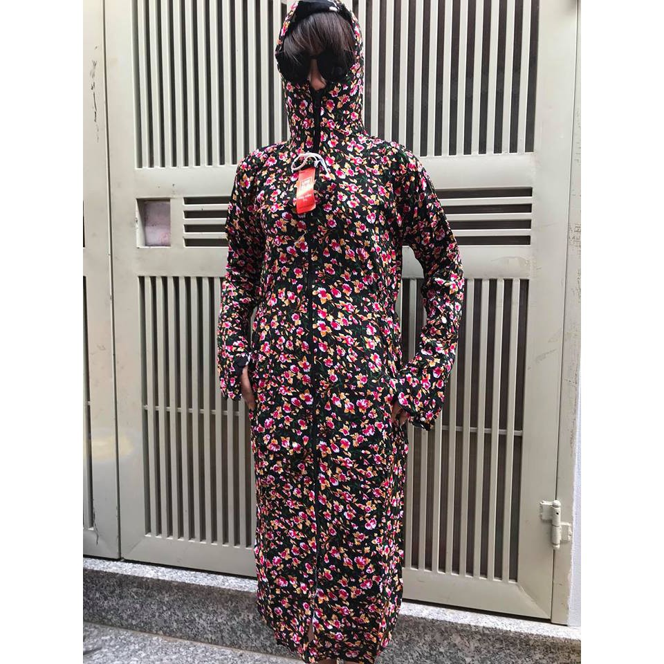Áo chống nắng toàn thân 2 lớp vải lanh Nhật cực bền ( mềm mại, thoáng mát)  ྇