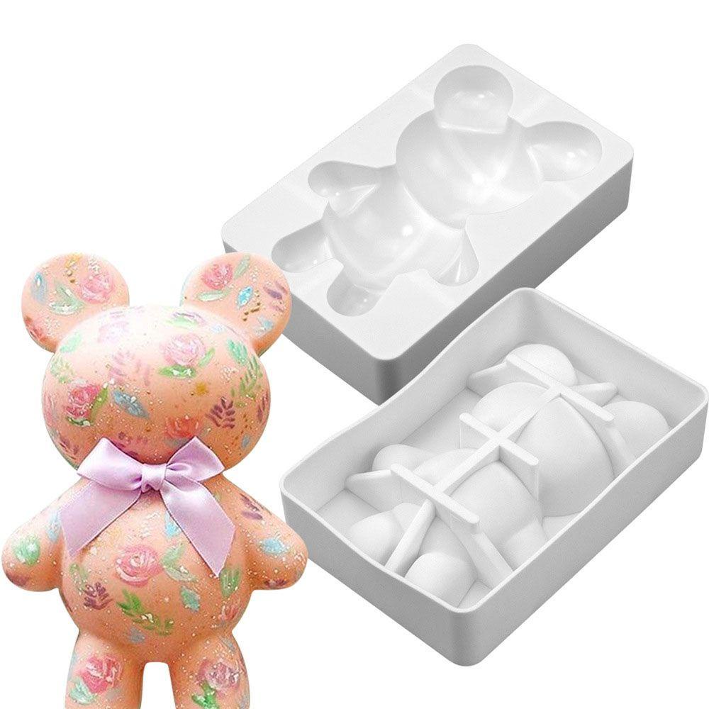 KENT DIY3D bear-shaped chocolate cake making mold art decoration reusable and easy to use