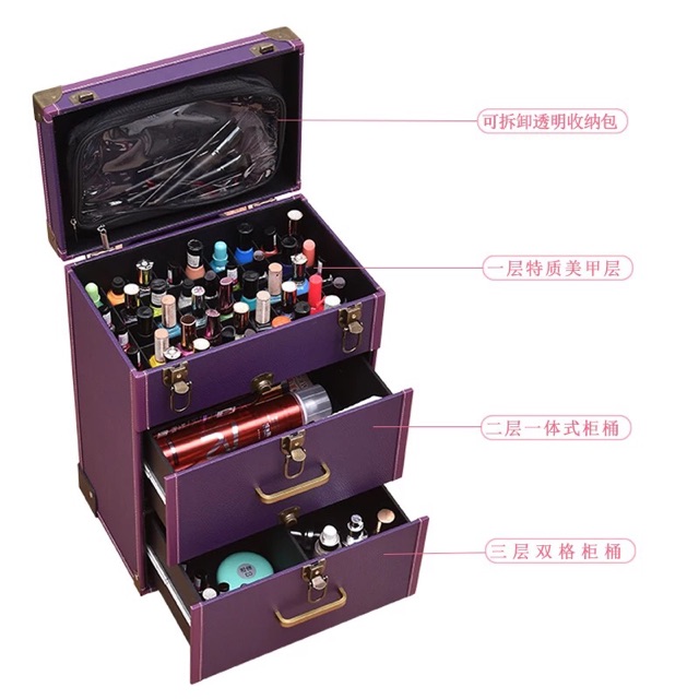 VaLi kéo đựng Mỹ Phẩm ,Đồ Nail