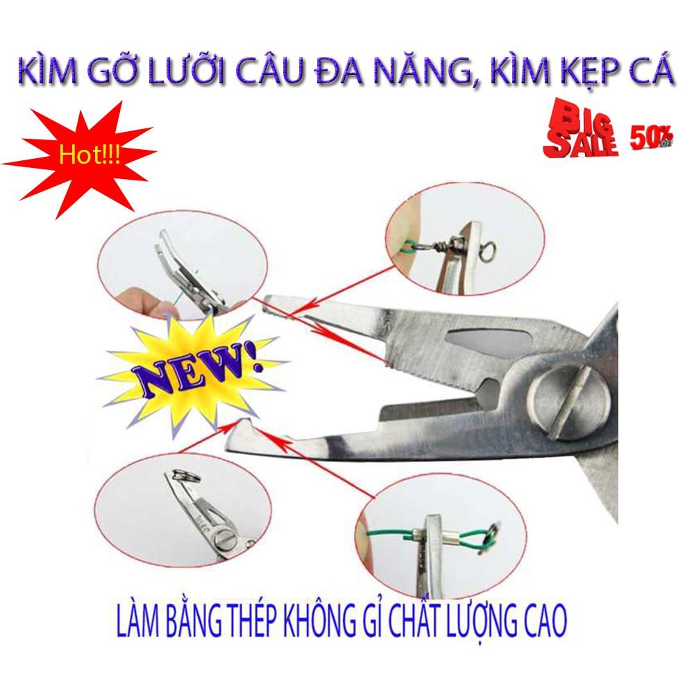 Kìm đa năng F - 316A Cao Cấp- Kìm Gỡ Lưỡi Câu, Kìm Kẹp Cá, Kìm Cắt Chì Cao Cấp, Dụng Cụ Hỗ Trợ Câu Cá