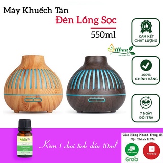 Máy Xông Tinh Dầu Lồng Đèn Tích Hợp Remote Kèm Tinh Dầu Thiên Nhiên 10ml