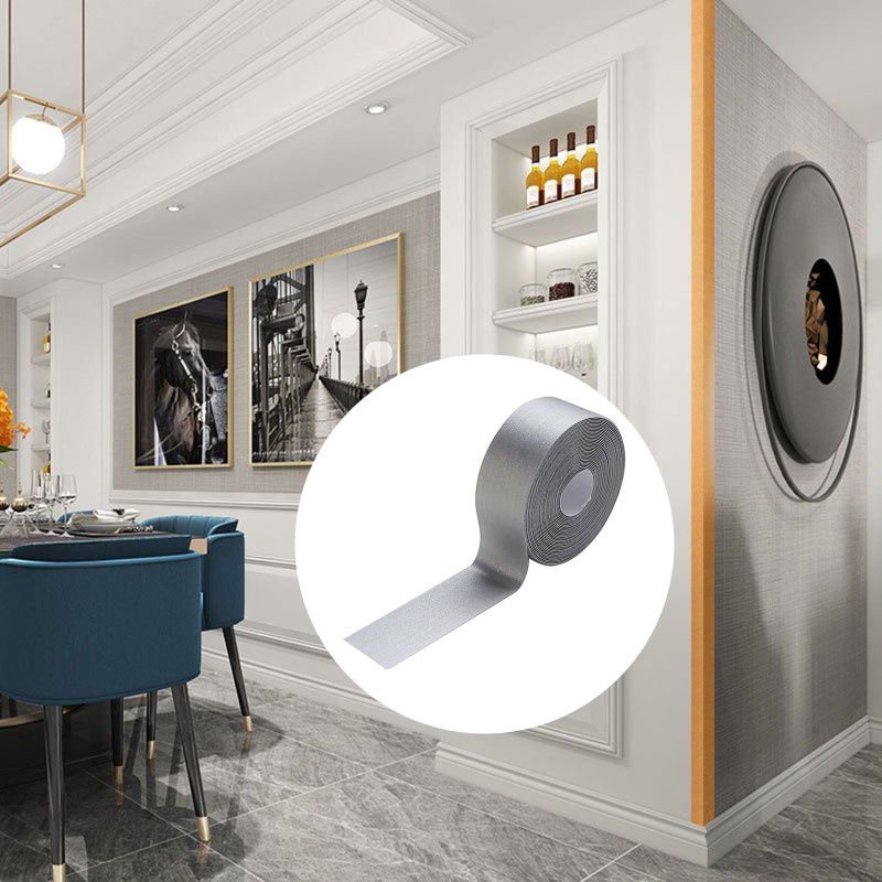 Cuộn Băng Keo PVC Màu Đen / Vàng / Bạc Dán Cầu Thang Chống Thấm Nước Trang Trí Nhà Cửa / Phòng Ngủ /