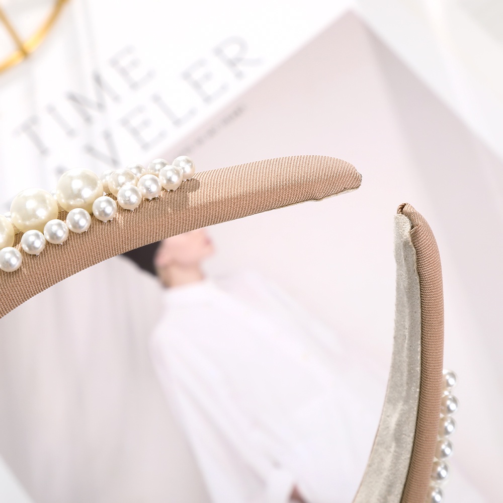 Mới Băng Đô Cài Tóc Đính Ngọc Trai Nhân Tạo Xinh Xắn Cho Nữ