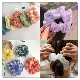 Dây cột tóc vải scrunchies màu xinh HOT TREND