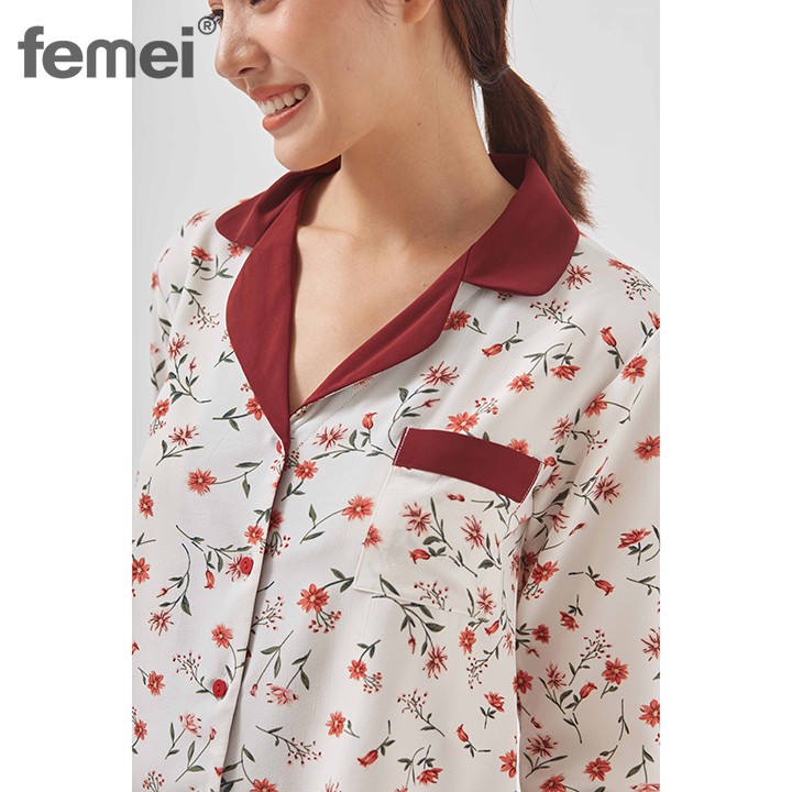 FEMEI - Đồ bộ mặc nhà bộ pyjama dài tay PND009