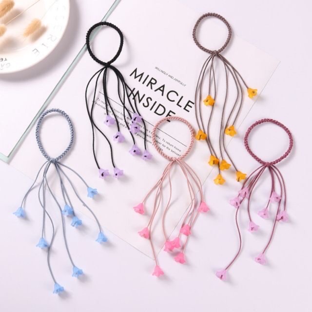 Dây cột tóc hoa rơi