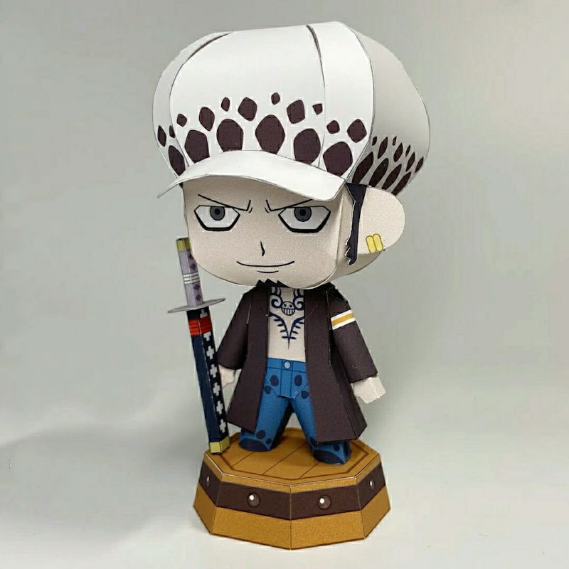 Mô hình giấy anime One Piece] chibi Trafalgar D. Water Law