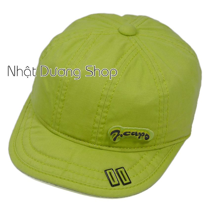 Nón kết mỏ mềm trẻ em từ 1-3 tuổi logo 7  đóng 2 sò ở kết - Chất liệu vải Kaki xịn sò oát mềm, sang trọng