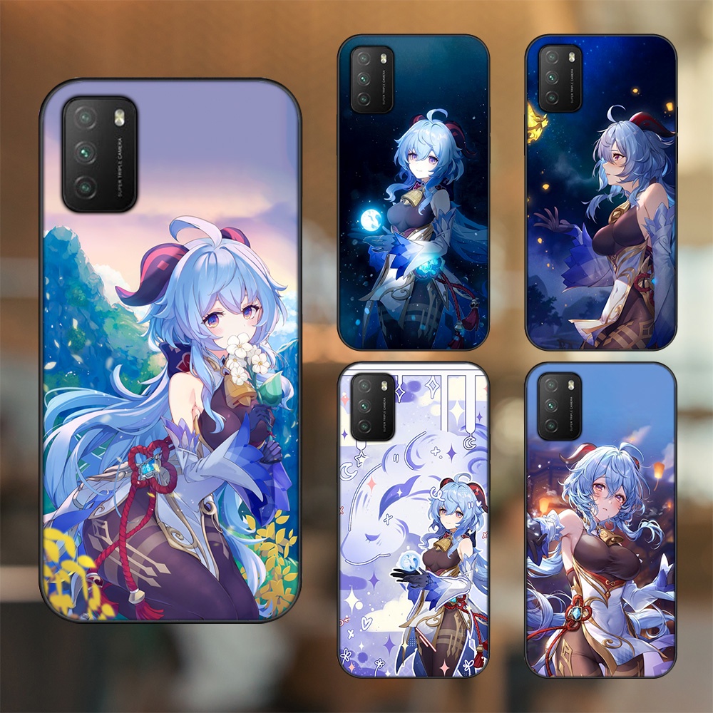 Ốp lưng Xiaomi Poco M3 viền đen in hình Ganyu Genshin Impact
