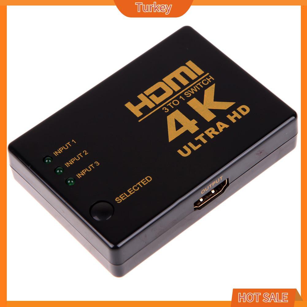 Bộ Chuyển Đổi Tk-4kx2k 3in 1out Hdmi Cho Hdtv Pc