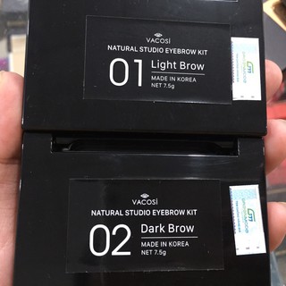 [mẫu mới CÓ 2 MÀU] Bột kẻ chân mày Vacosi Eyebrow Kit VM08 (Hàng Chính Hãng)