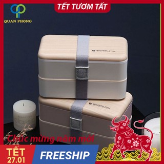 Hộp cơm 2 tầng tiện lợi cho dân văn phòng