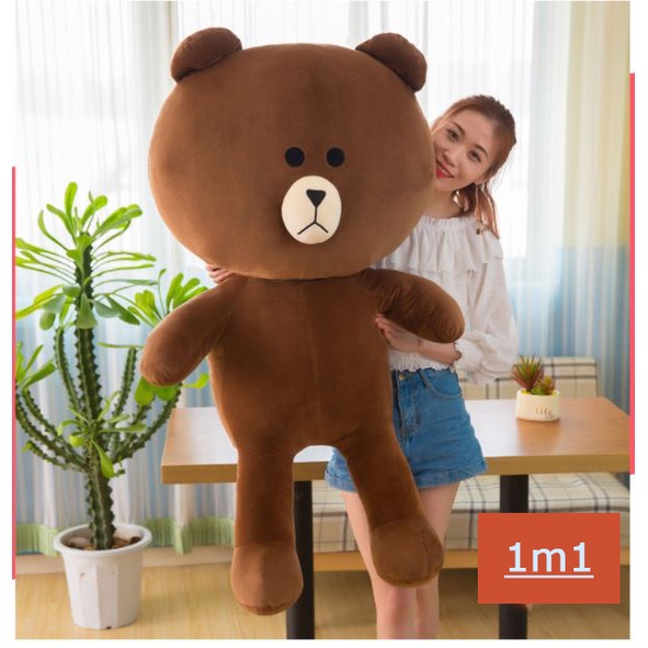 Gấu Bông Brown, Gấu Bông Mềm, Đẹp, Cao Cấp Size 45cm - 75 - 1m1