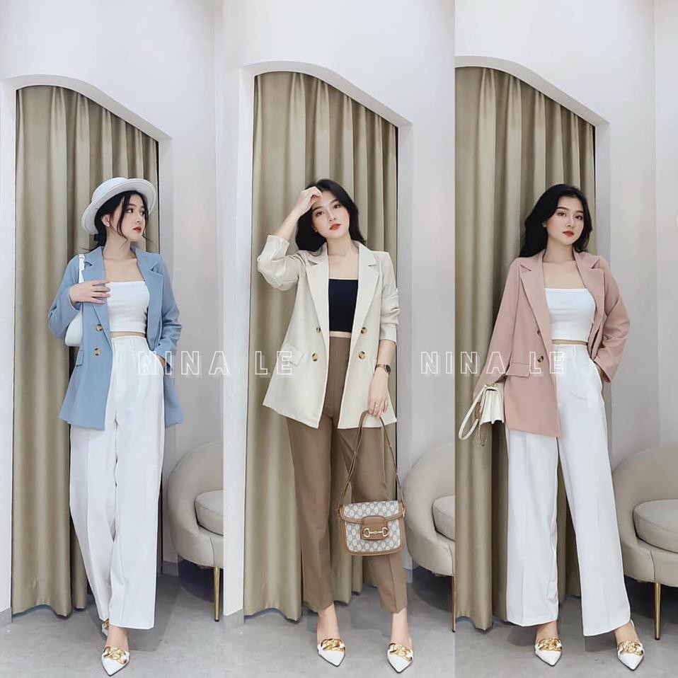 [ Hàng Đẹp Bán Shop ] Áo vest blazer nữ, áo vest khoác ngoài phong cách hàn quốc