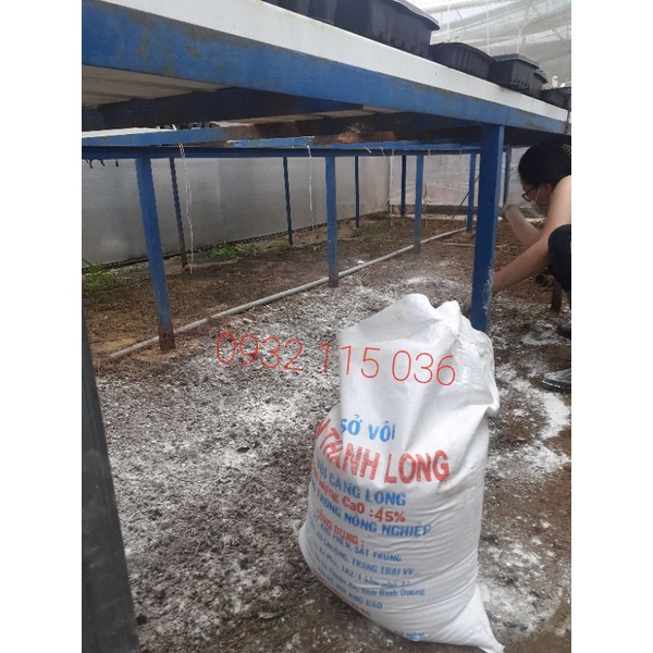 Bao 24-25kg Vôi Bột Nông Nghiệp Tân Thành Long, CaO 45%, Bón Cây, Khử Phèn, Sát T.rùng, Cải Tạo Đất, Ao Chuồng, ....