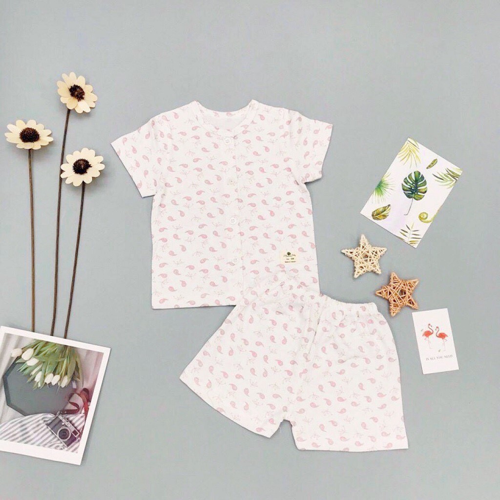 Bộ Sơ Sinh Ngắn Tay Bé Trai, Bé Gái, Size 3-18m, Chất Cotton Siêu Mịn, Đẹp, Phù Hợp Với Làn Da Nhạy Của Bé