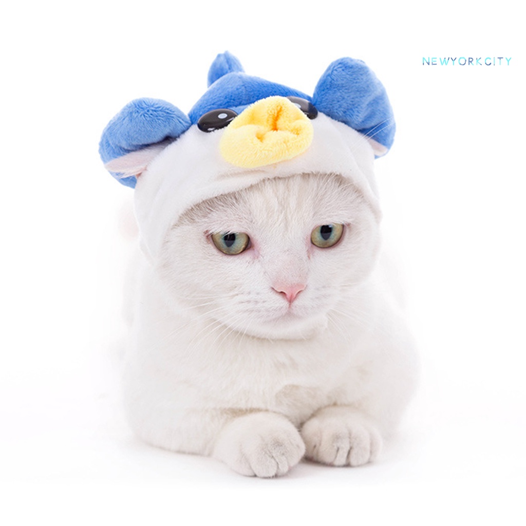 Mũ Đội Đầu Mềm Mại Hình Động Vật Hoạt Hình Đáng Yêu Dành Cho Thú Cưng