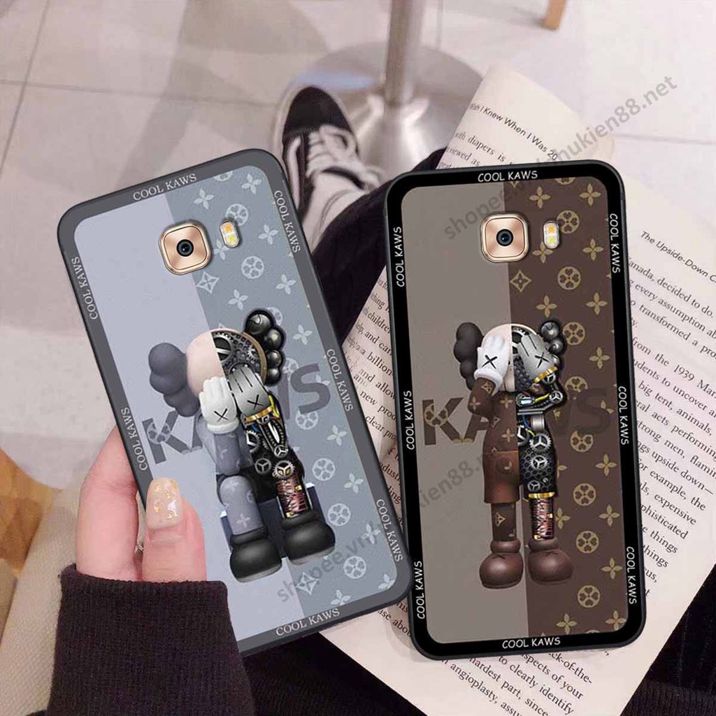 Ốp Samsung C9 Pro bear, k@ws thương hiệu phong cách ốp lưng thời trang cao cấp