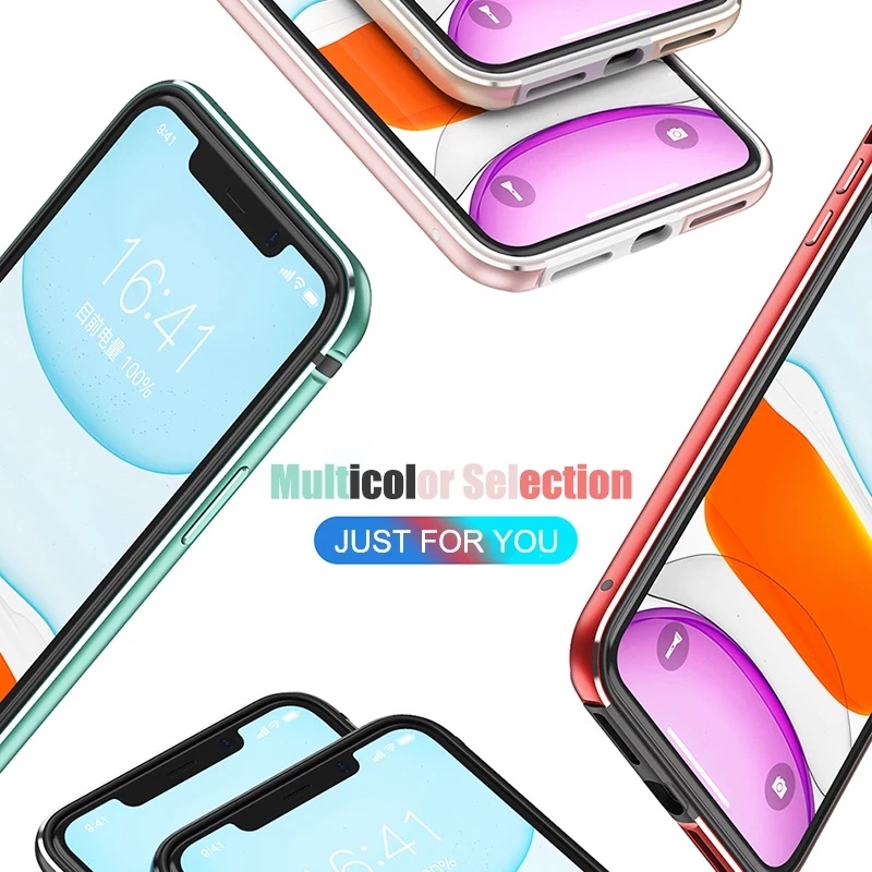 Ốp điện thoại viền nhôm sang trọng thích hợp cho iphone 12 mini pro max
