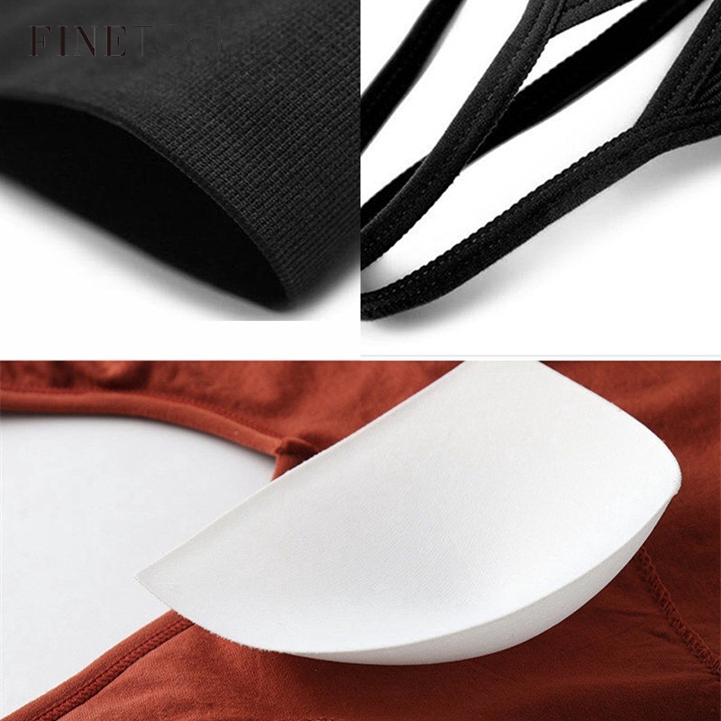 Áo lót thun gân hở lưng FINETOO khoét lưng hình chữ U siêu mát