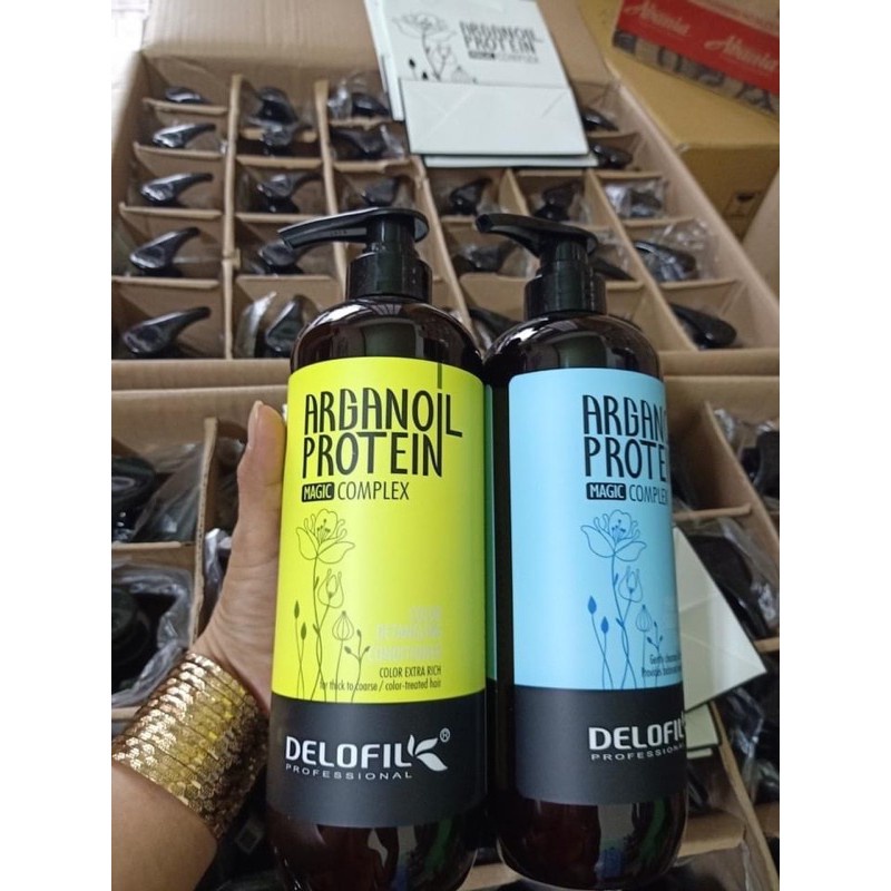 Chính hãng Cặp Dầu Gội Dầu Xả Phục Hồi Dưỡng Ẩm Sâu Hương Nước Hoa Delofil