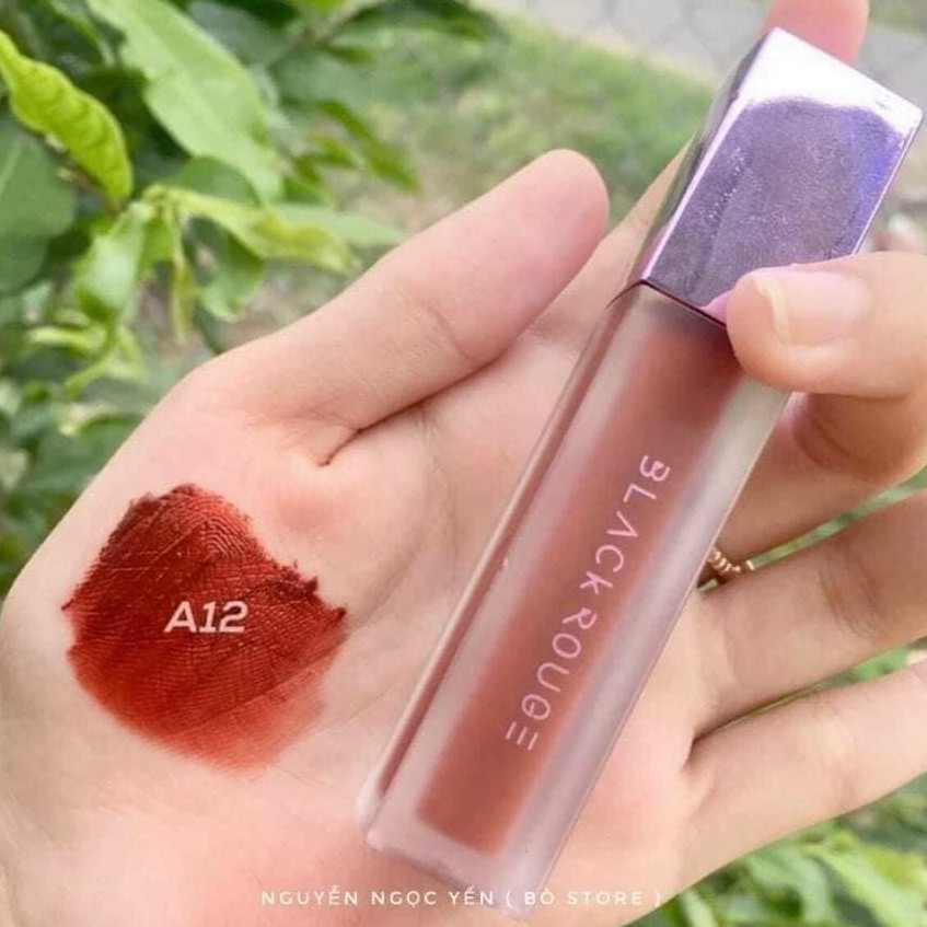 Son A12 HANDMADE đỏ nâu ( thiết kế son BLack nắp tím )